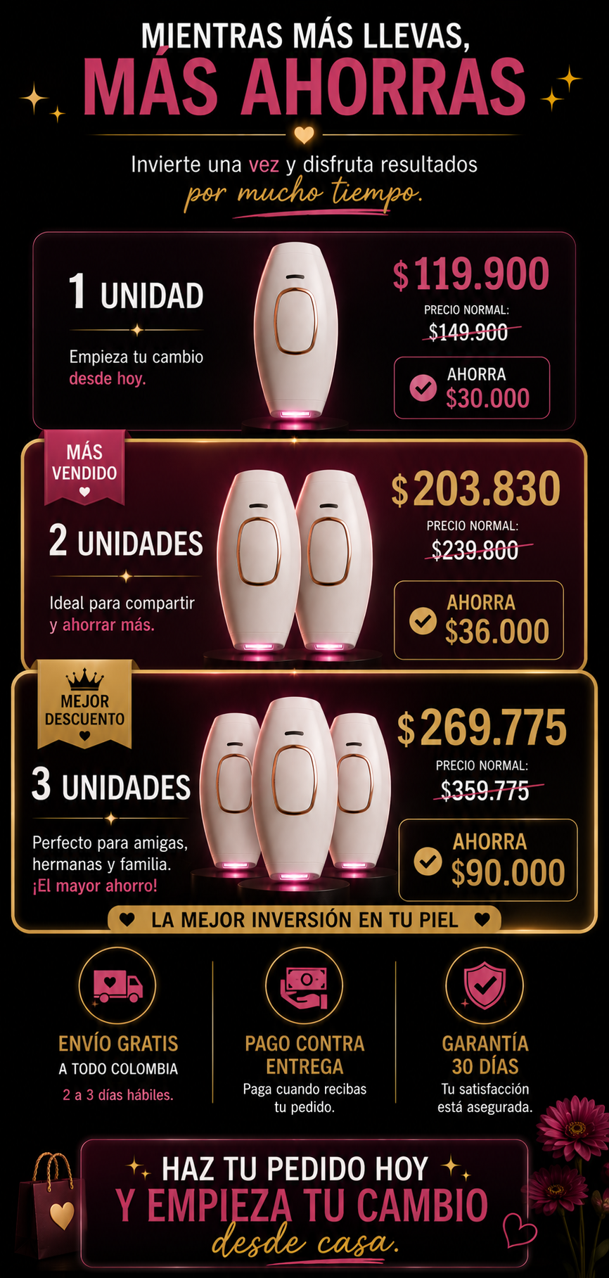 Depiladora Laser