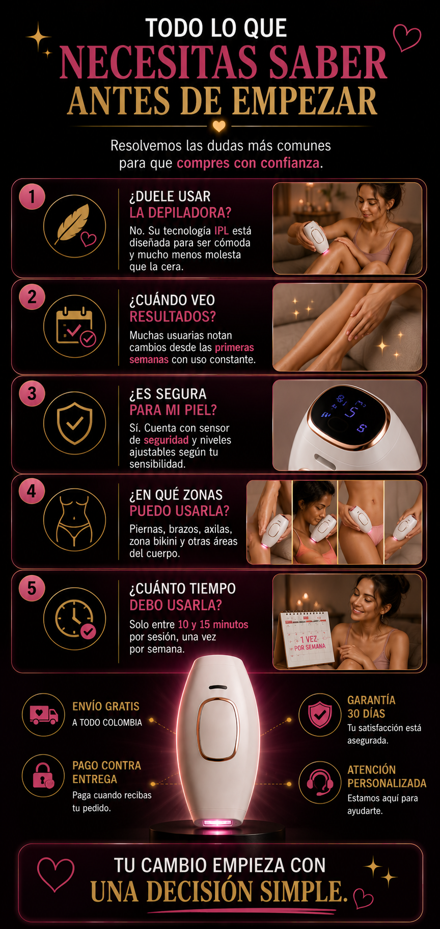 Depiladora Laser